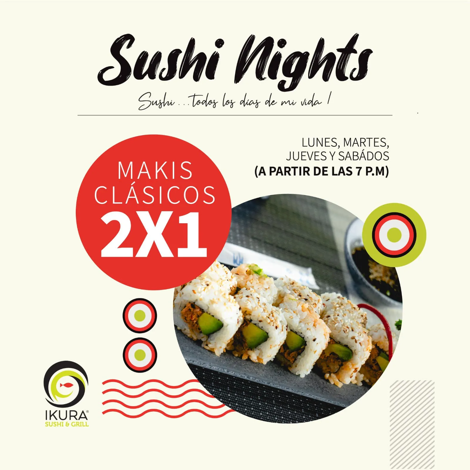 Sushi nights 2x1